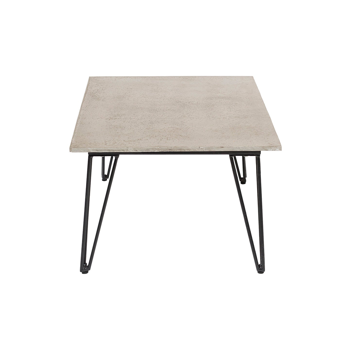 Bloomingville Mundo Sofabord – Grå Fibercement med Sorte Metalben