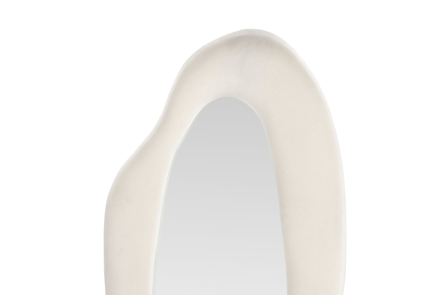 Venture Home Louisville Spejl 66x185 cm - MDF med Beige stof / Klar Glas