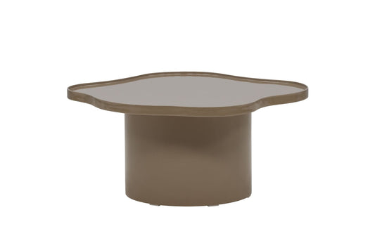 Ilse Sofabord Brun – MDF med Glansfinish, 90 cm