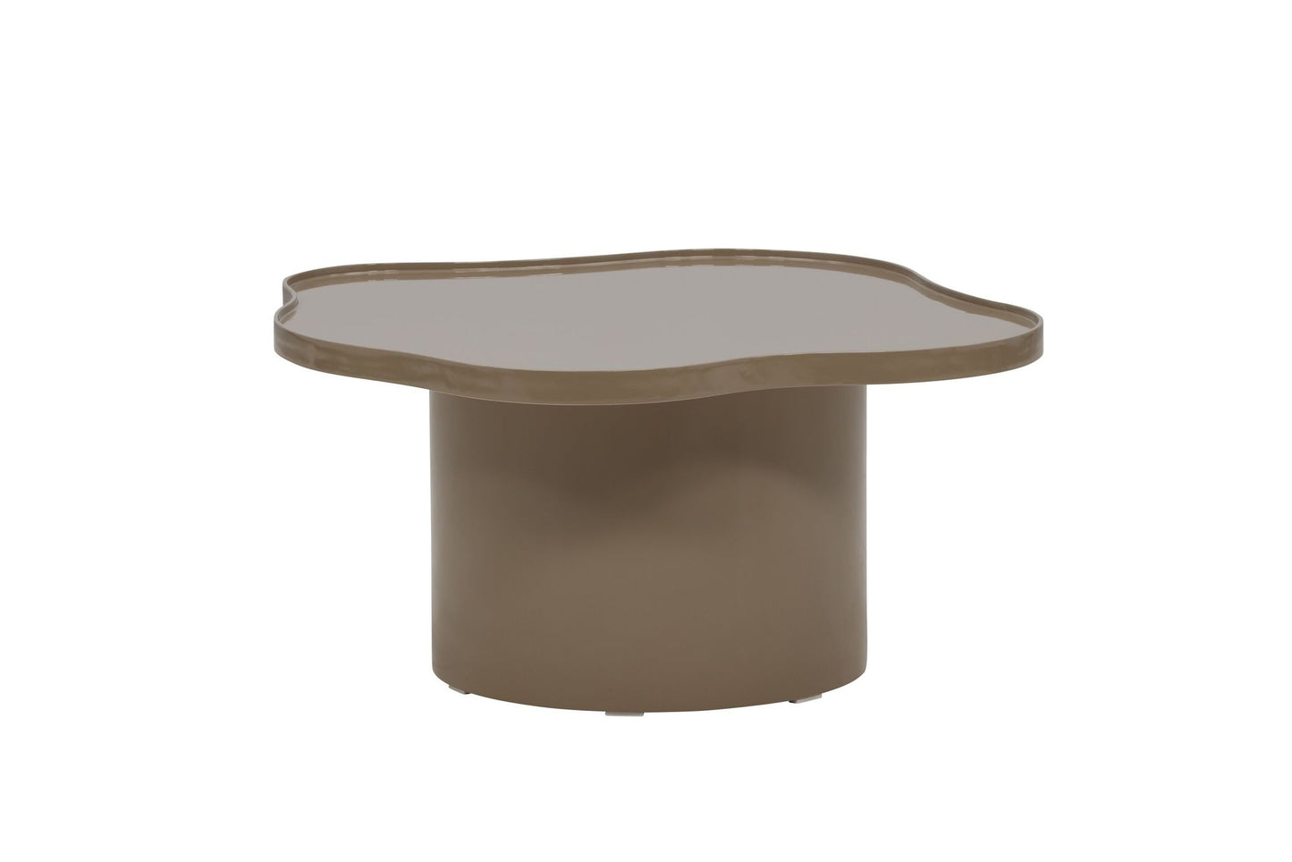 Ilse Sofabord Brun – MDF med Glansfinish, 90 cm