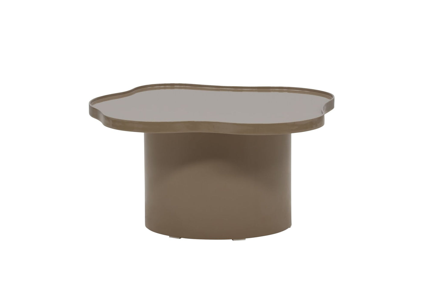Ilse Sofabord Brun – MDF med Glansfinish, 90 cm