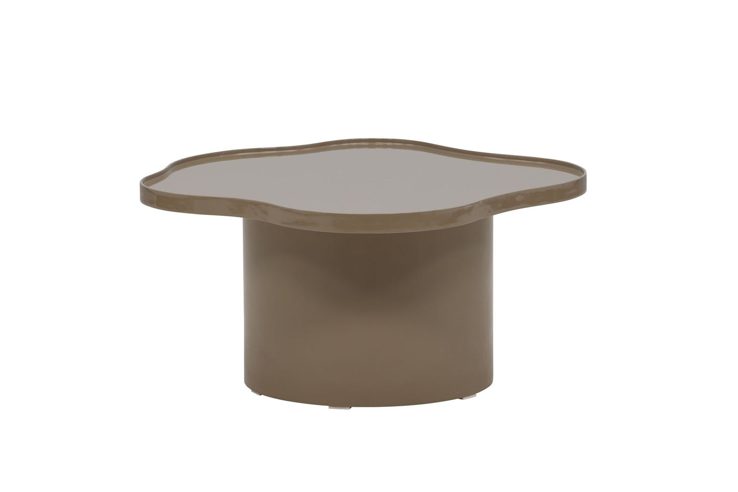 Ilse Sofabord Brun – MDF med Glansfinish, 90 cm