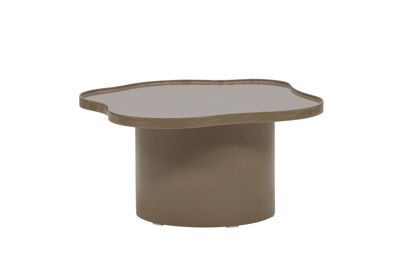 Ilse Sofabord Brun – MDF med Glansfinish, 90 cm
