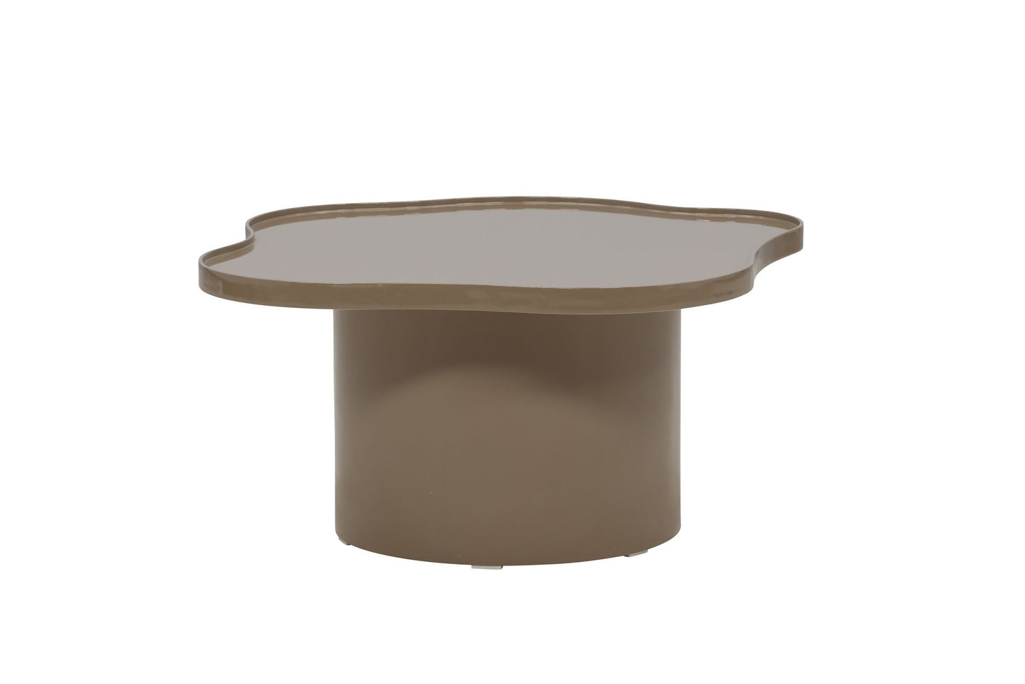 Ilse Sofabord Brun – MDF med Glansfinish, 90 cm