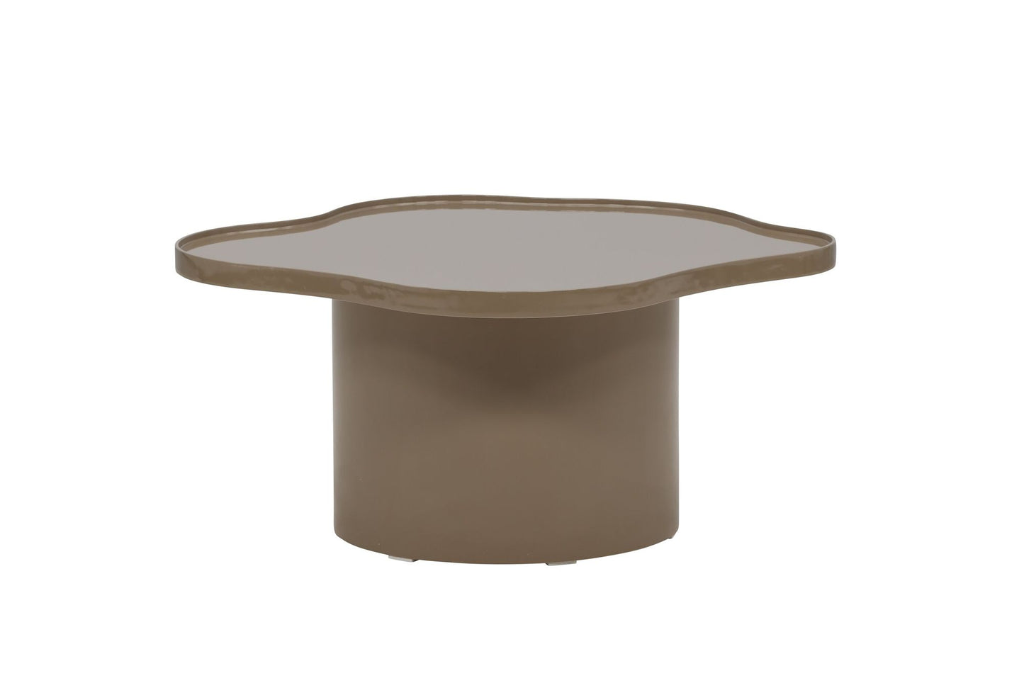Ilse Sofabord Brun – MDF med Glansfinish, 90 cm