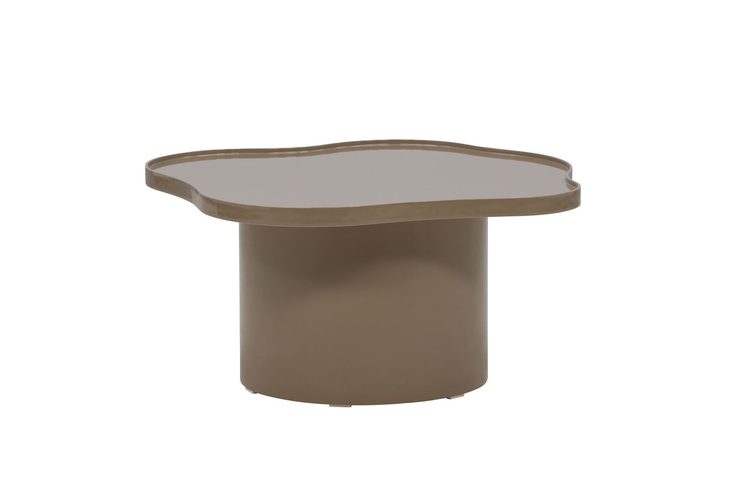 Ilse Sofabord Brun – MDF med Glansfinish, 90 cm