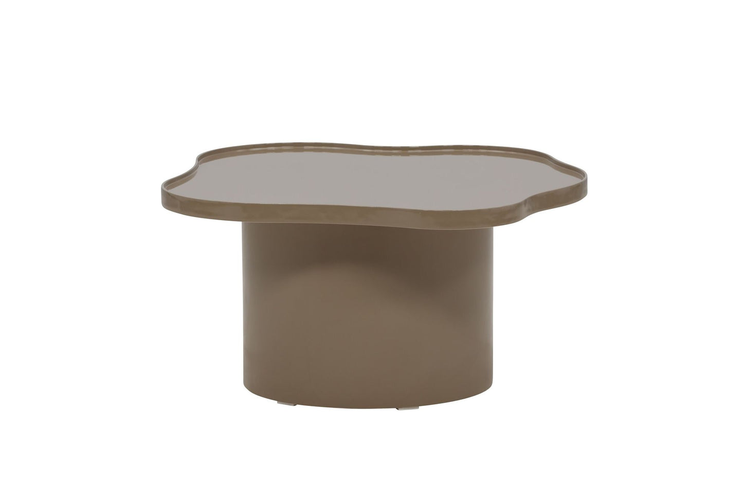 Ilse Sofabord Brun – MDF med Glansfinish, 90 cm