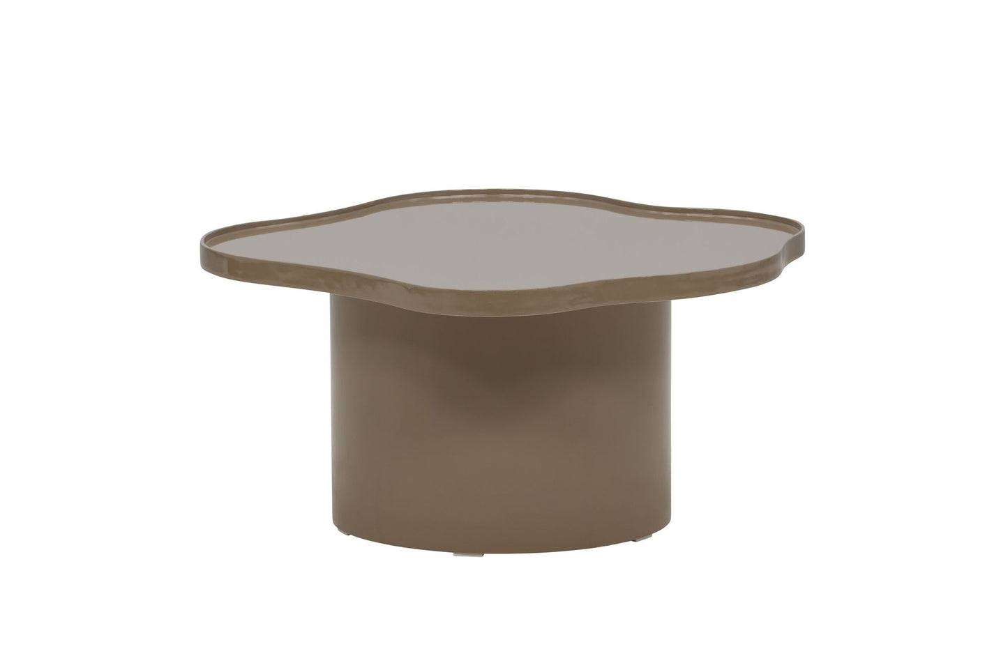 Ilse Sofabord Brun – MDF med Glansfinish, 90 cm