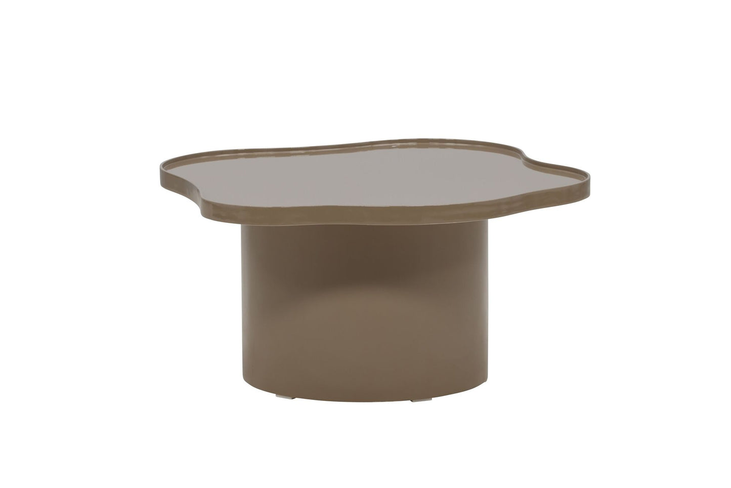 Ilse Sofabord Brun – MDF med Glansfinish, 90 cm