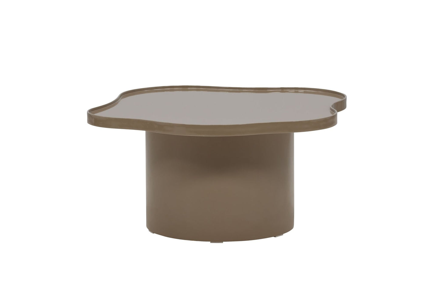 Ilse Sofabord Brun – MDF med Glansfinish, 90 cm