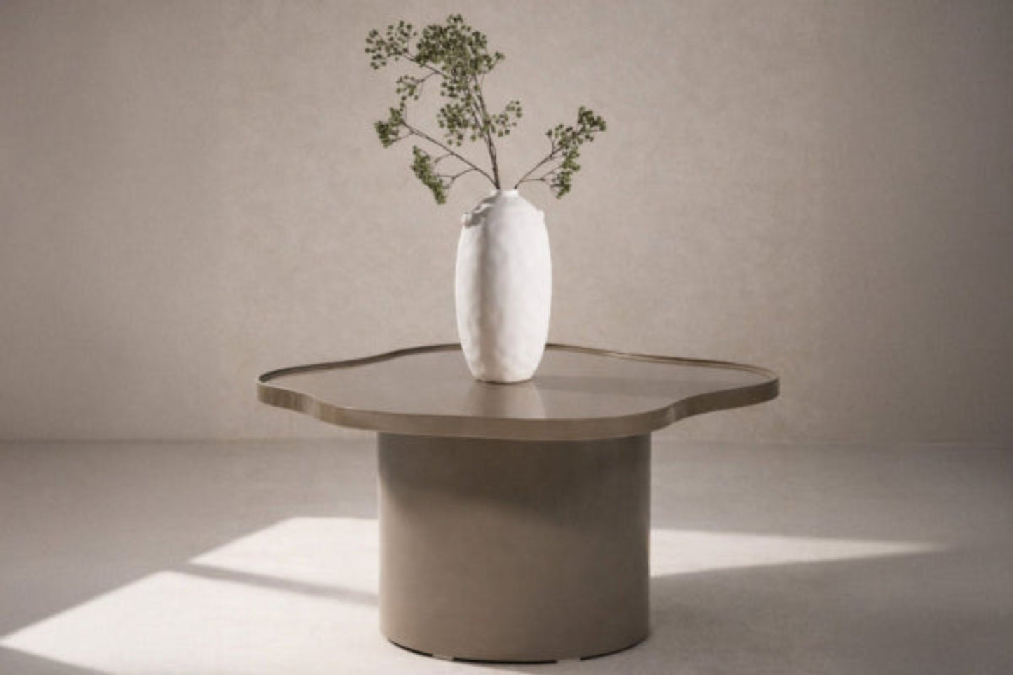 Ilse Sofabord Brun – MDF med Glansfinish, 90 cm