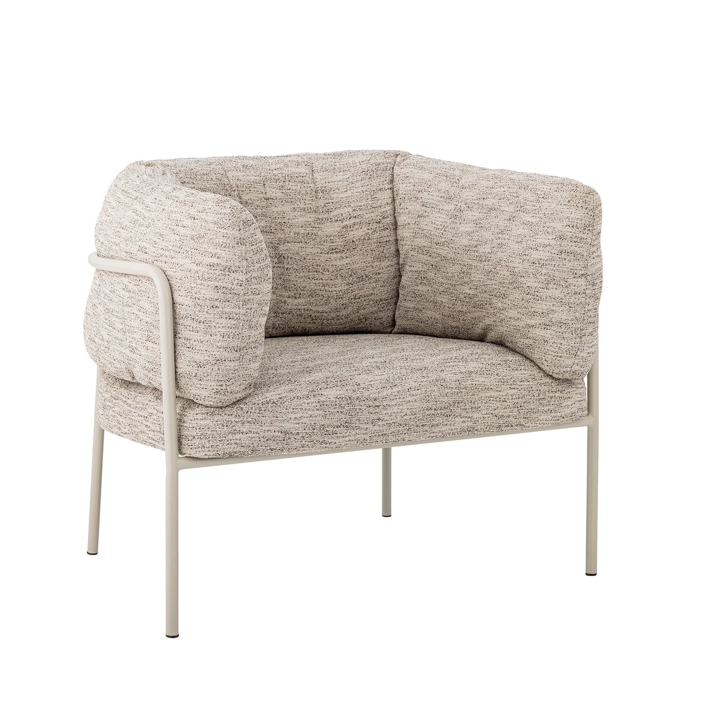 Bloomingville Karel Loungestol – FSC®-certificeret Plywood & Gråt Tekstil