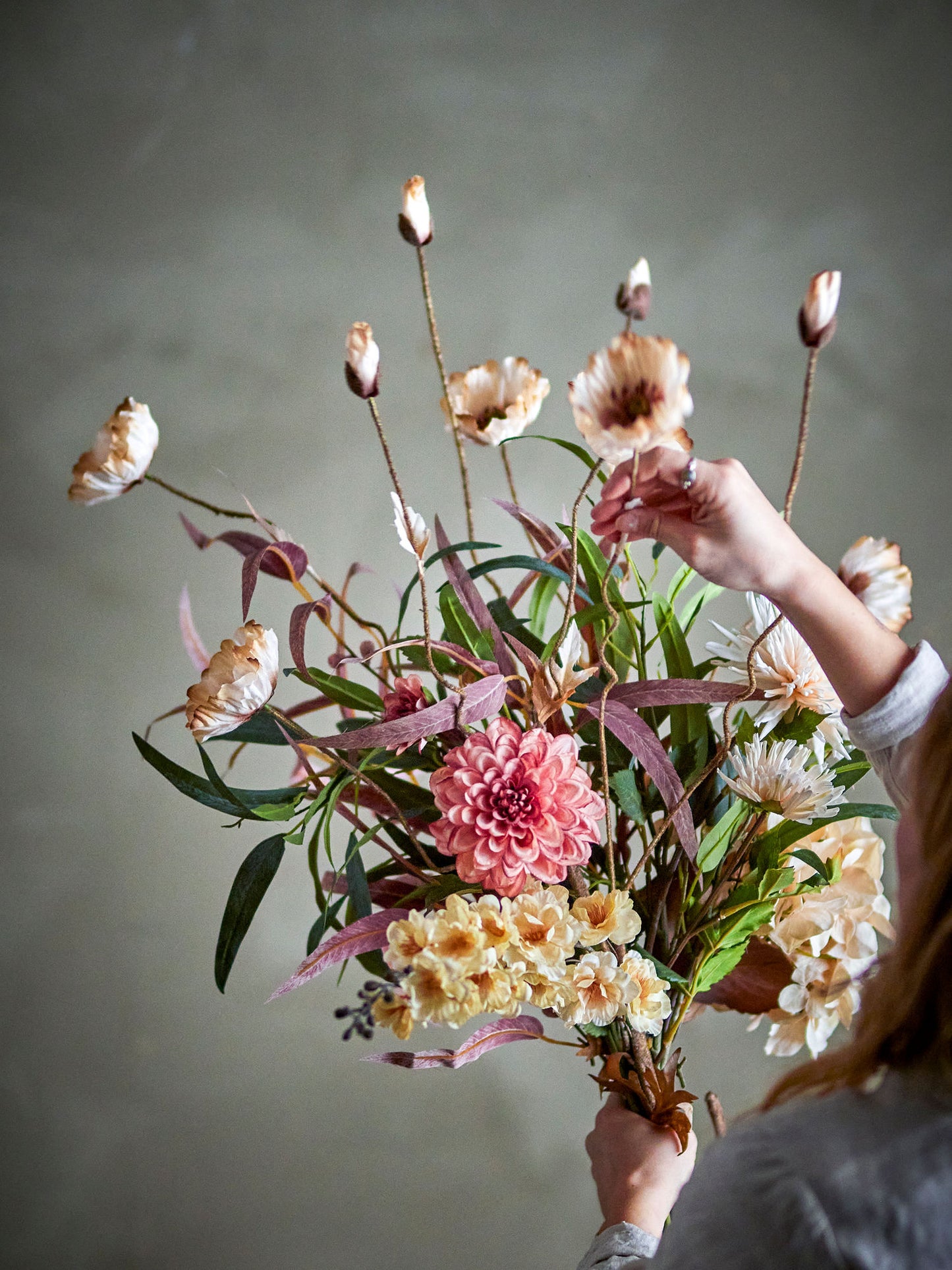 Hazy buket 40xH104 cm i kunstige blomster – natur dekorationsbuket fra Bloomingville