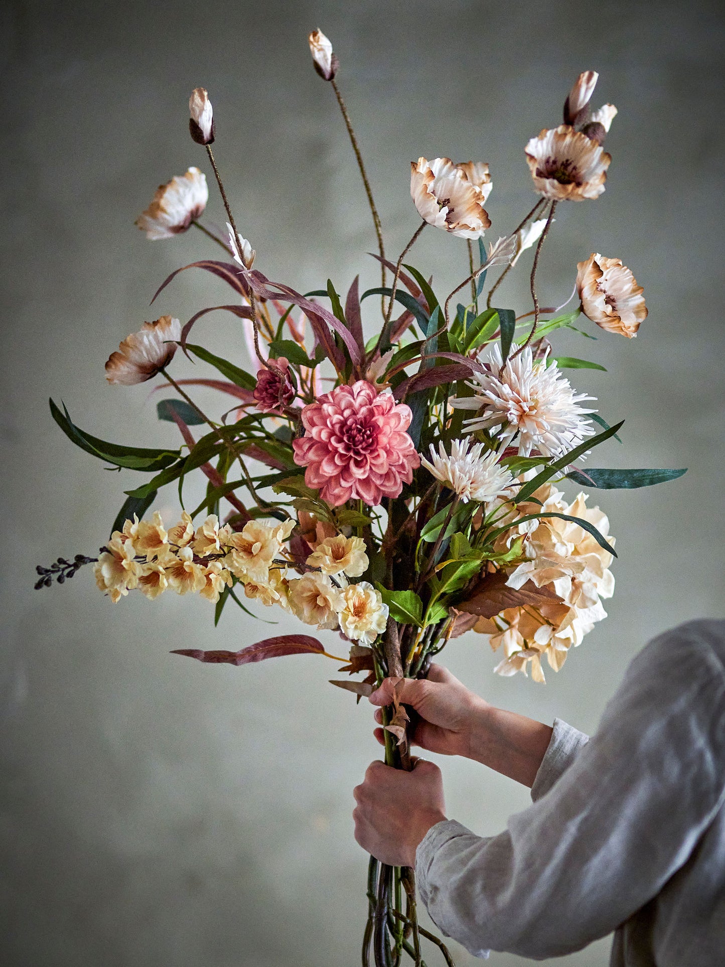 Hazy buket 40xH104 cm i kunstige blomster – natur dekorationsbuket fra Bloomingville
