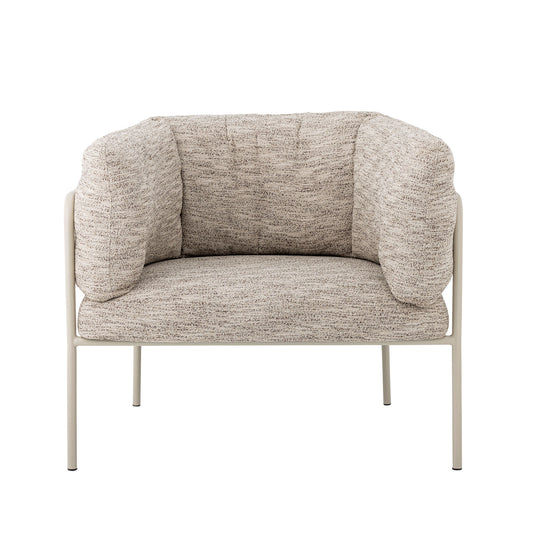 Bloomingville Karel Loungestol – FSC®-certificeret Plywood & Gråt Tekstil