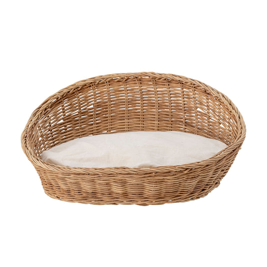 Tille kattekurv 40x30xH20 cm i rattan – natur kattekurv fra Bloomingville