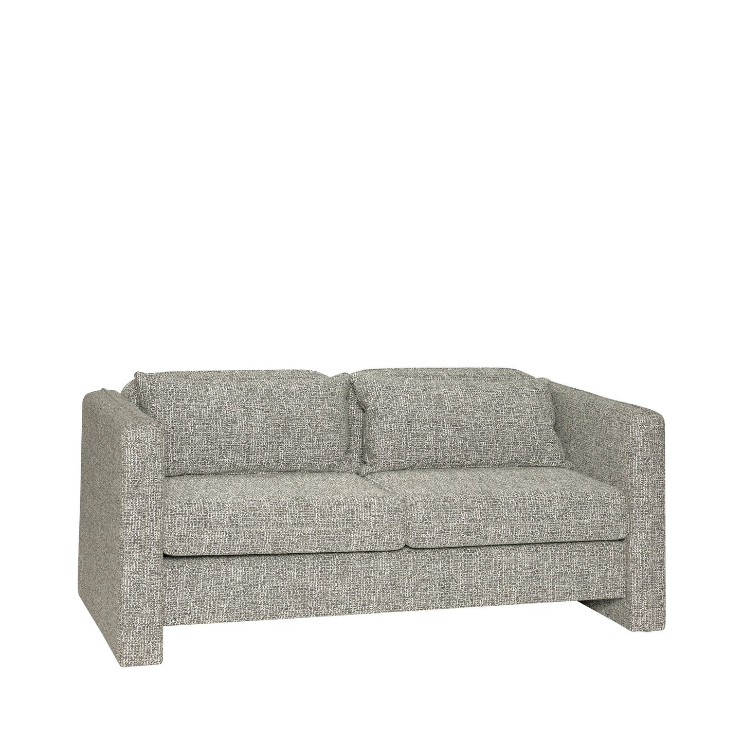 Hübsch Soba 2-personers Sofa – Lysegrå Melange, Blød og Komfortabel