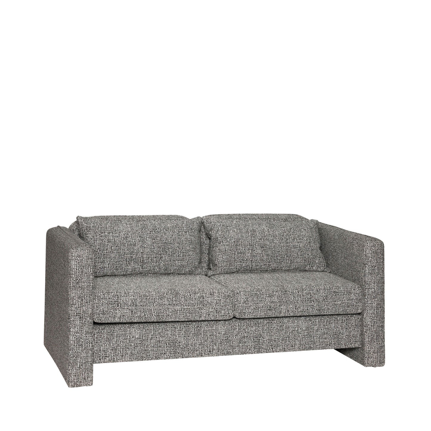 Hübsch Soba 2-personers Sofa – Mørkegrå Melange, Blød og Komfortabel