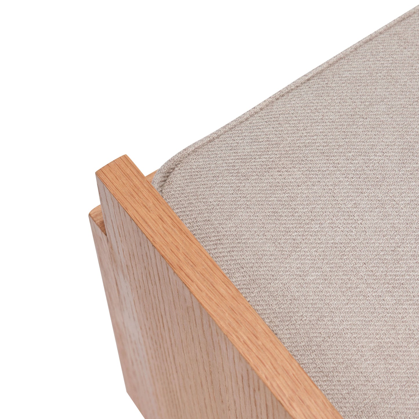 Hübsch Forma bænk med opbevaring 85x42xH48 cm i egetræ – FSC-certificeret entrébænk i grå