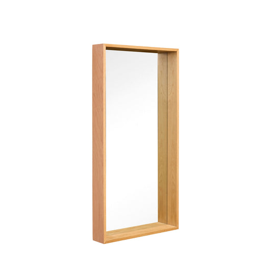 Hübsch Den Stille Spejl – FSC® Egetræ med Hylde