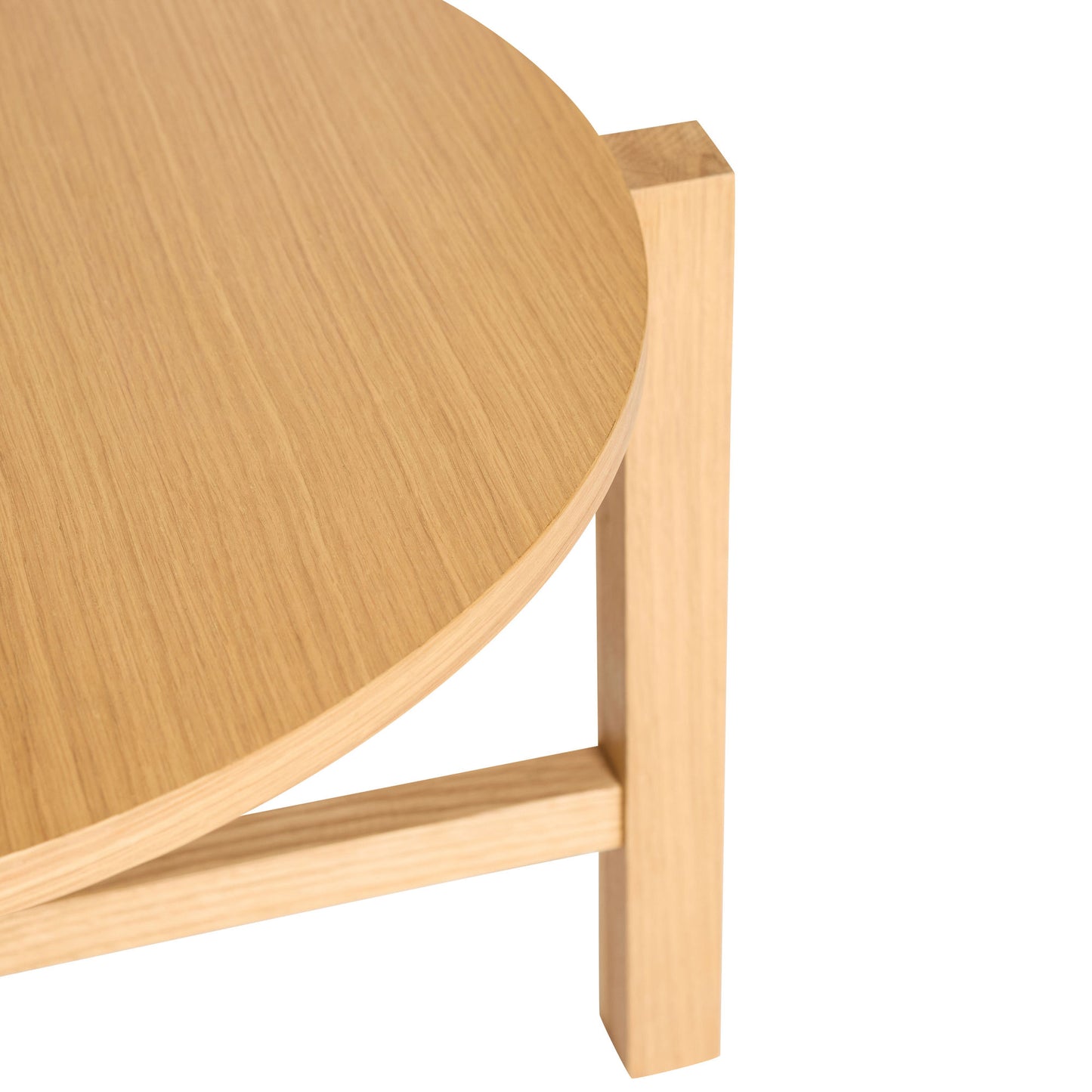 Hübsch Four sofabord i egetræ Ø68/48xH42/55 cm – FSC-certificeret sæt af 2 borde