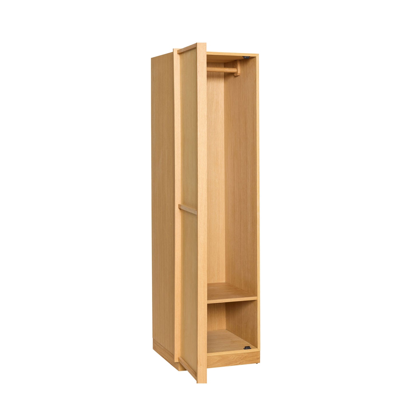 Hübsch Kura klædeskab i egetræ 50x55xH181 cm – FSC-certificeret garderobe i natur