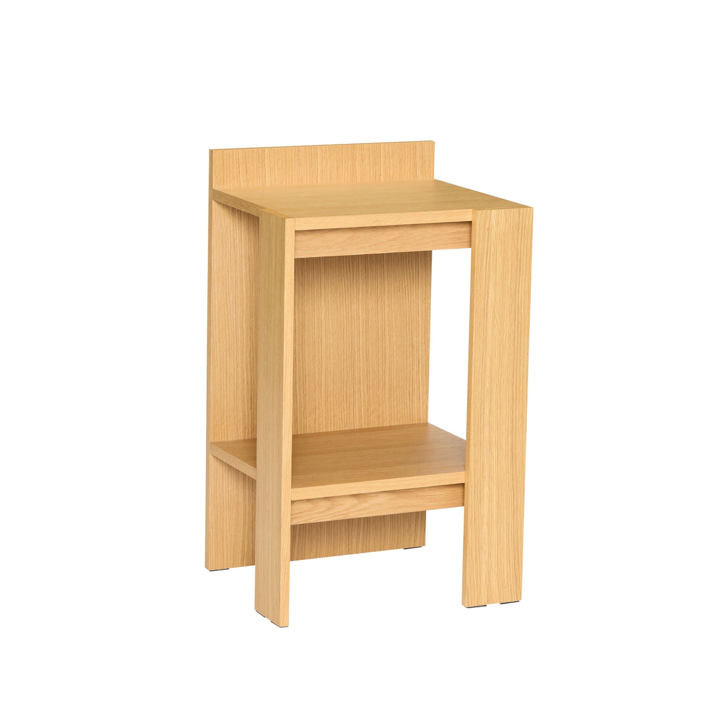 Hübsch Merge sengebord 42x37xH70 cm – FSC-certificeret egetræsfiner