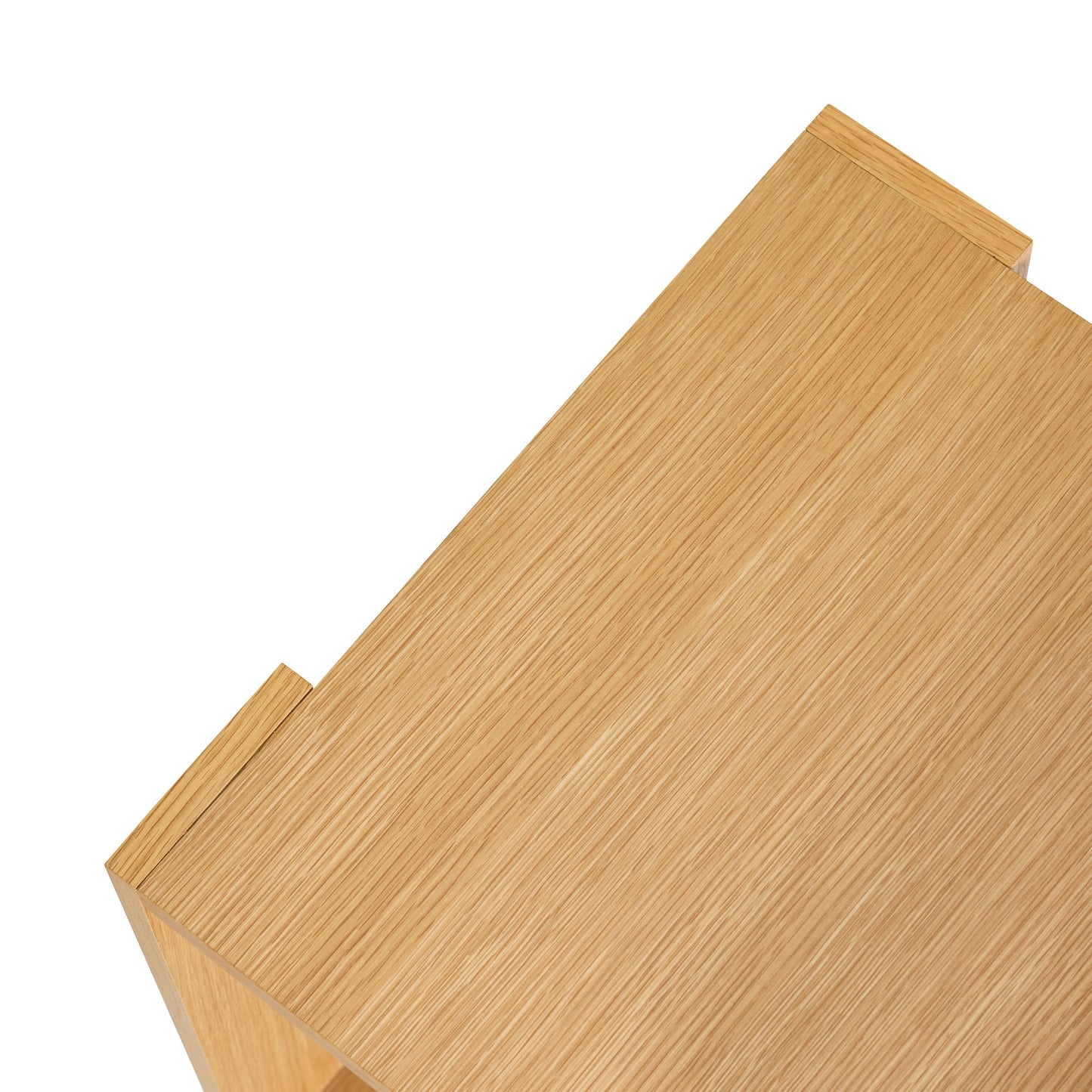 Hübsch Merge sengebord 42x37xH70 cm – FSC-certificeret egetræsfiner