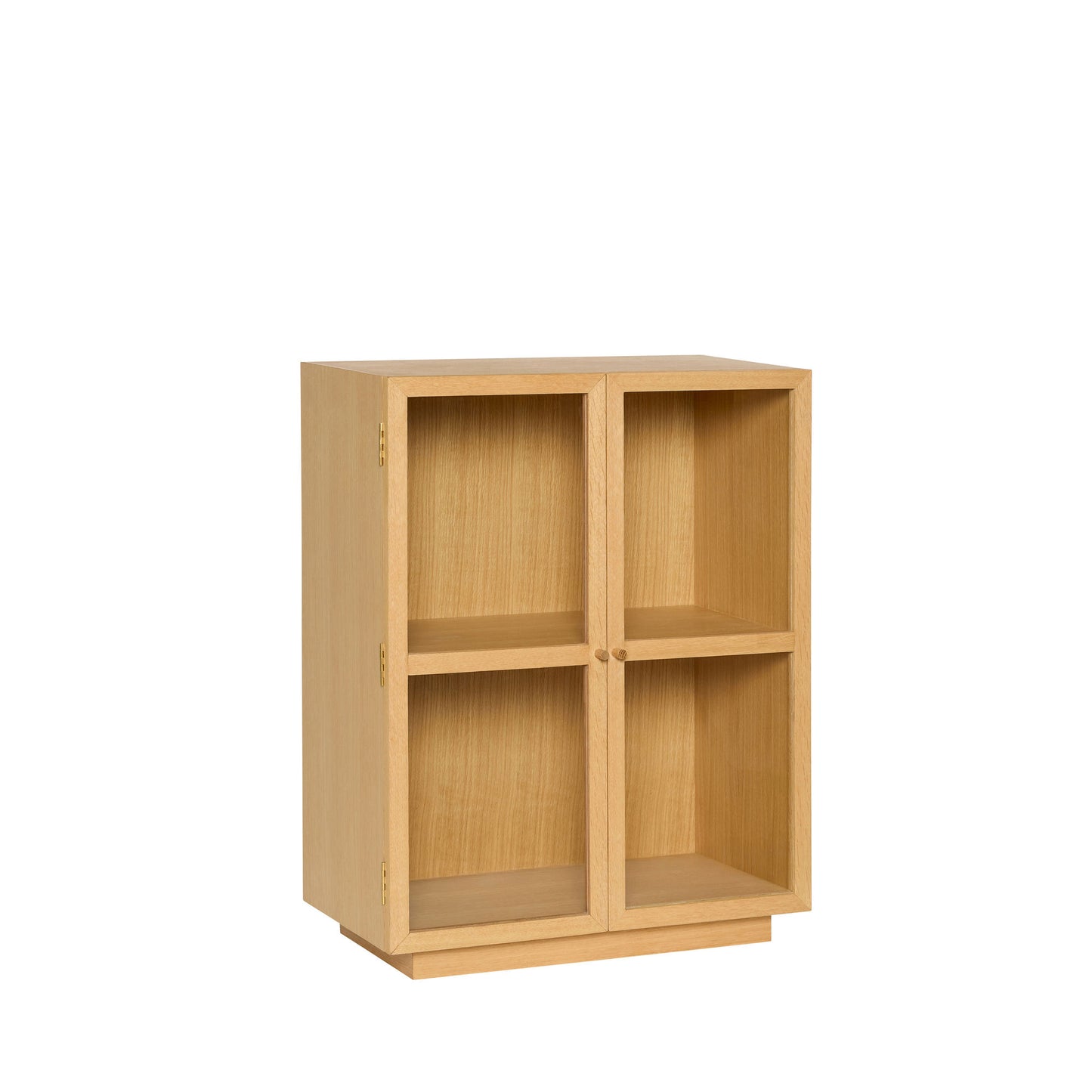 Hübsch Mae Skab 70x39xH90 cm – FSC-certificeret egetræ med glasdøre