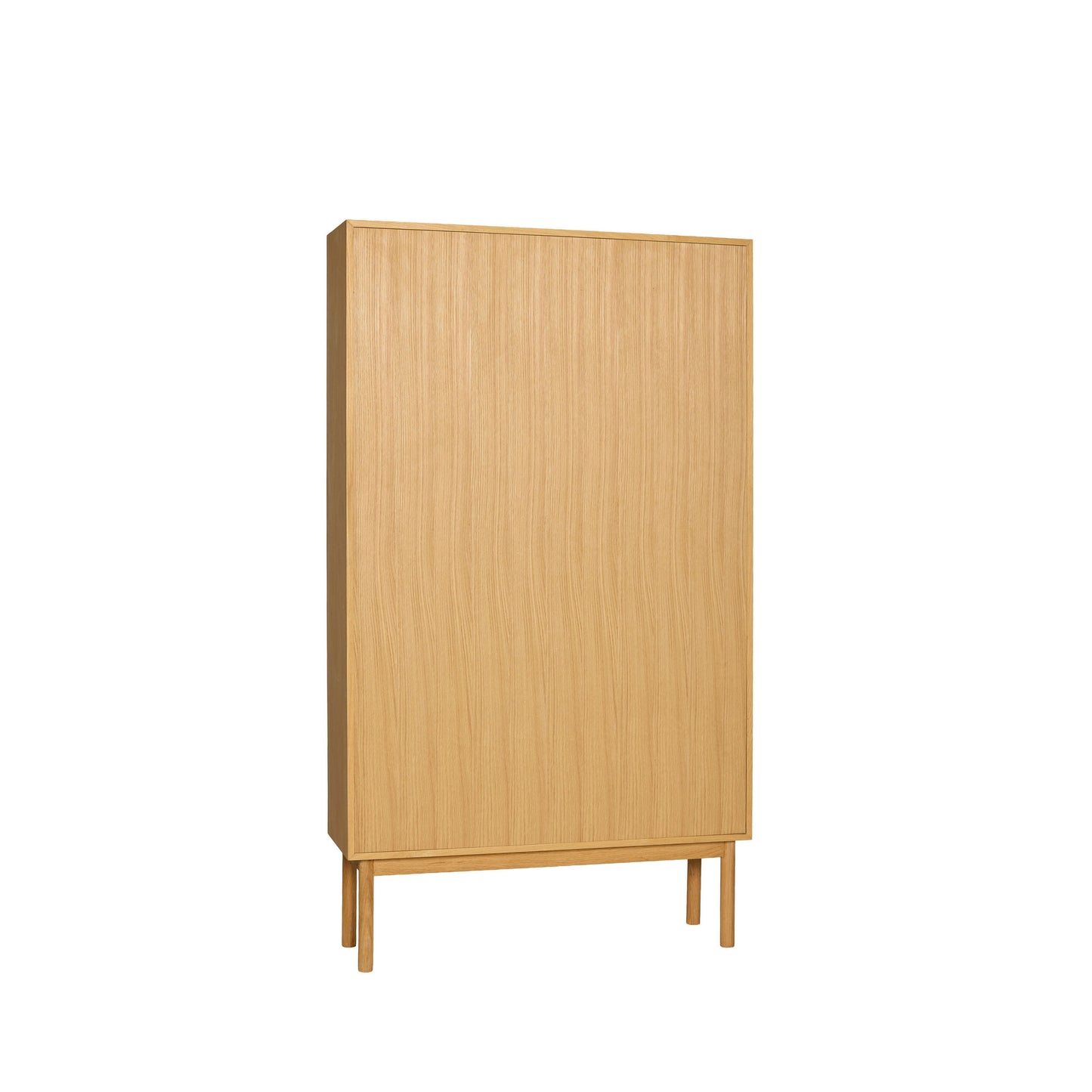 Hübsch Read Skab 110x35xH190 cm – FSC-certificeret egetræ med opbevaring