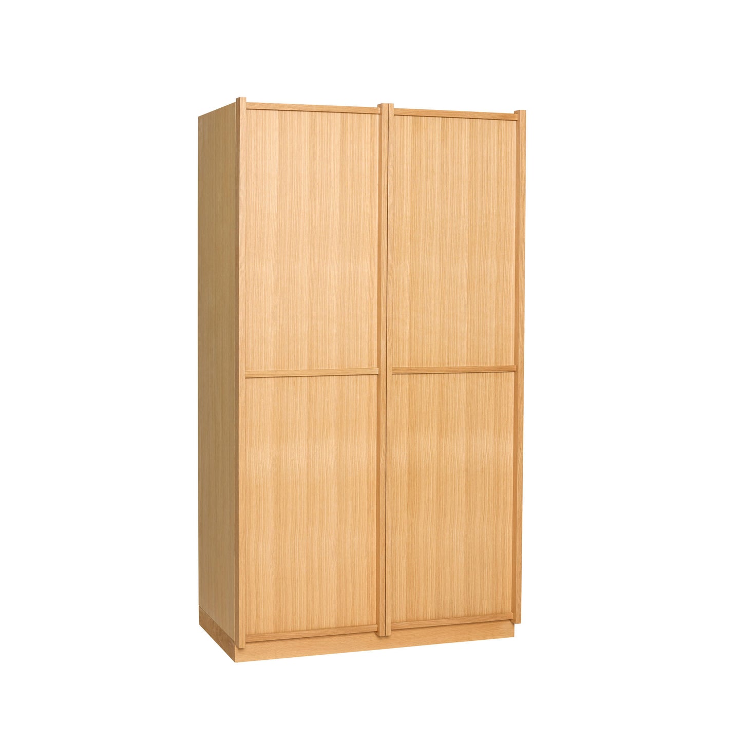 Hübsch KKura klædeskab i egetræ 100x55xH181 cm – FSC-certificeret garderobe med bøjlestang