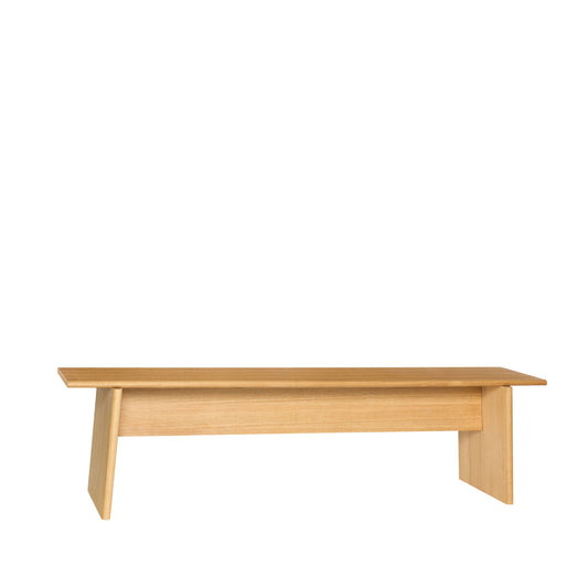 Hübsch Spisebænk i egetræ 180x44xH48 cm – FSC-certificeret træbænk i natur