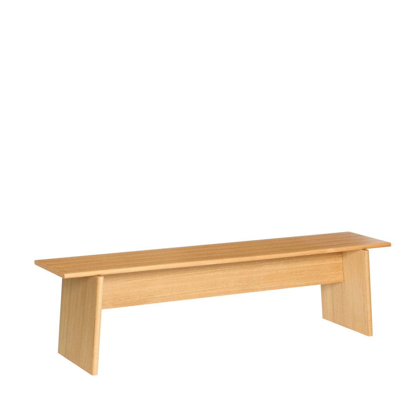 Hübsch Spisebænk i egetræ 180x44xH48 cm – FSC-certificeret træbænk i natur