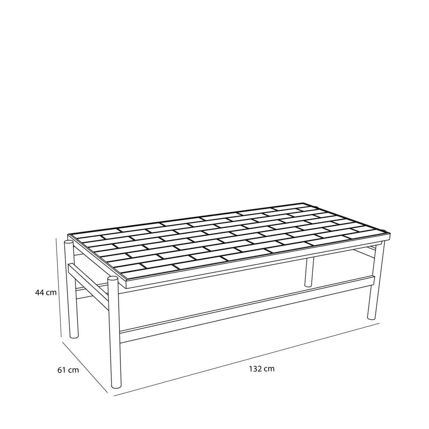 Hübsch Motif Sofabord – FSC®-certificerede Materialer & Flisedesign