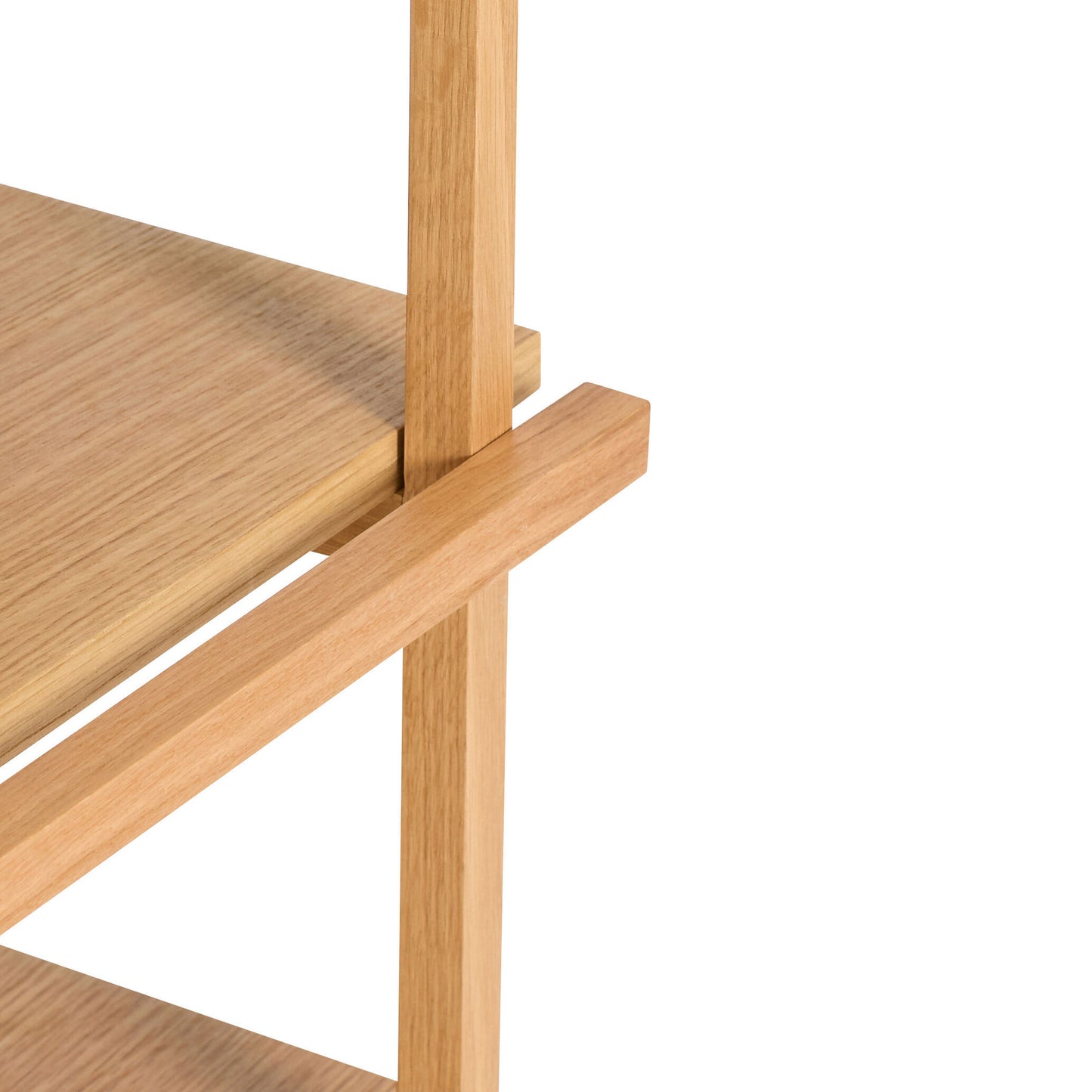 Hübsch Crayon Trolley 70x38xH70 cm – FSC-certificeret egetræ med grafisk design