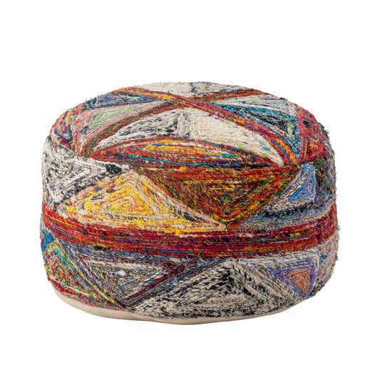 Torano Puff – Håndsyet Multifarvet Puf